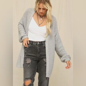 Heather Grey Cardi